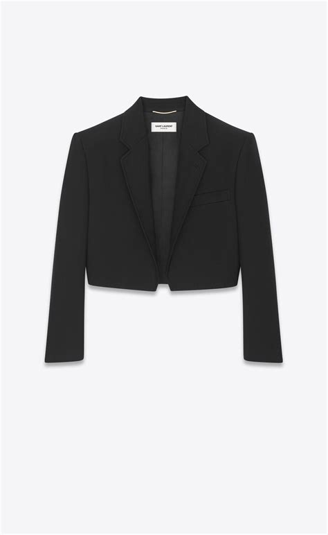 ysl cropped blazer